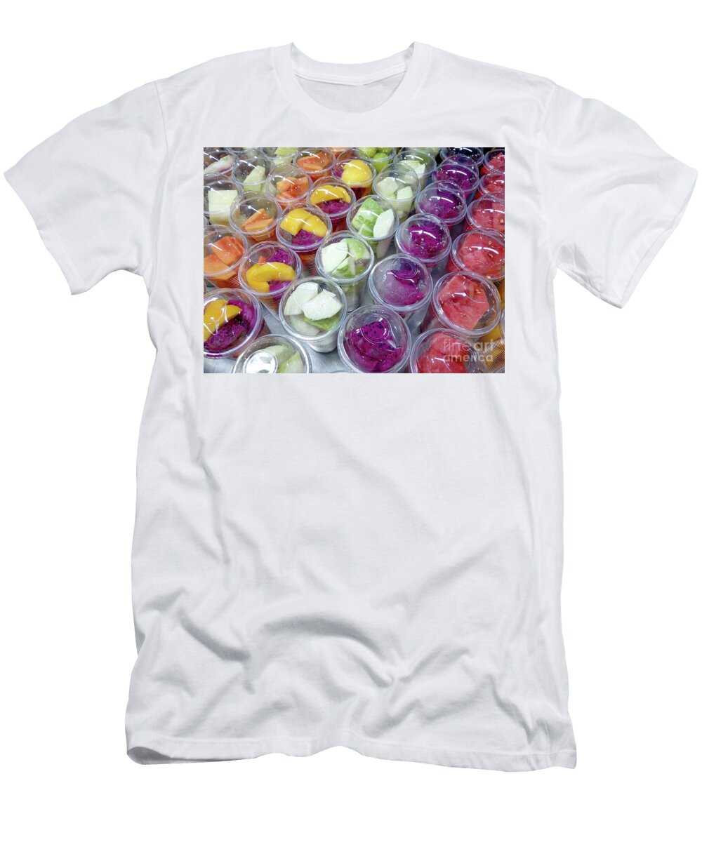1 Cut Tropical Fruit Smoothie Mix Plastic Cup Kevin Miller T-Shirt