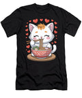 1 Cute Cat Enjoying Ramen Joanna Redesiuk T-Shirt