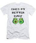 1 Cute Couples Matching Shes My Better Half Avocado James C T-Shirt