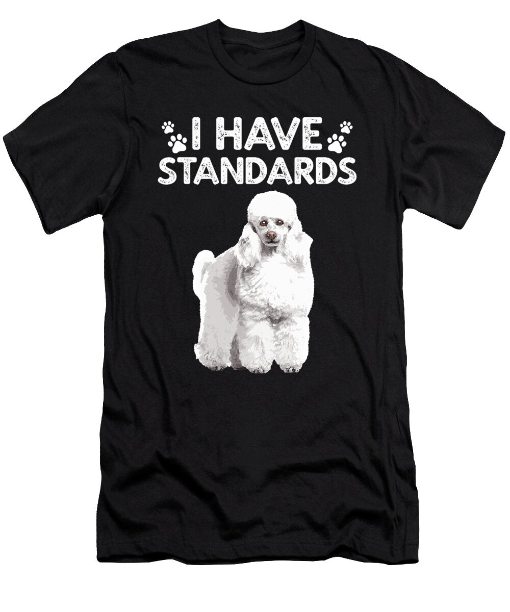 1 Cute Poodle Design for Men Women Standard Poodle Natalie Lidford T-Shirt
