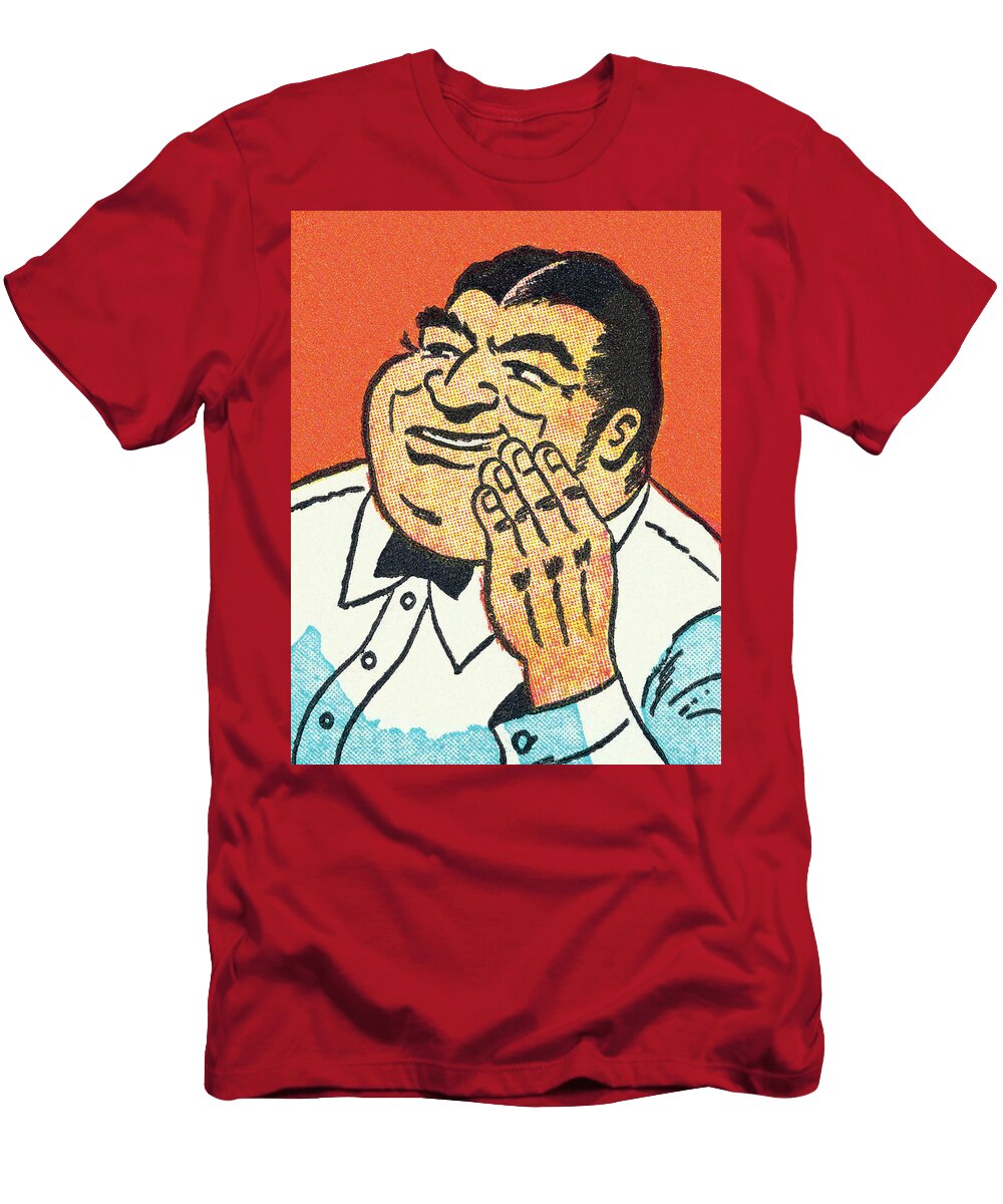 1 Dark Haired Man with Hand Raised Csa Images T-Shirt
