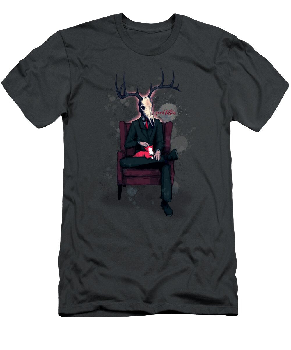 1 Deer Daddy Series 4 Kitten Ludwig Van Bacon T-Shirt