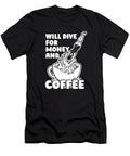 1 Diver Coffee Scuba Snorkeling Dive Commercial Diving Crazy Squirrel T-Shirt