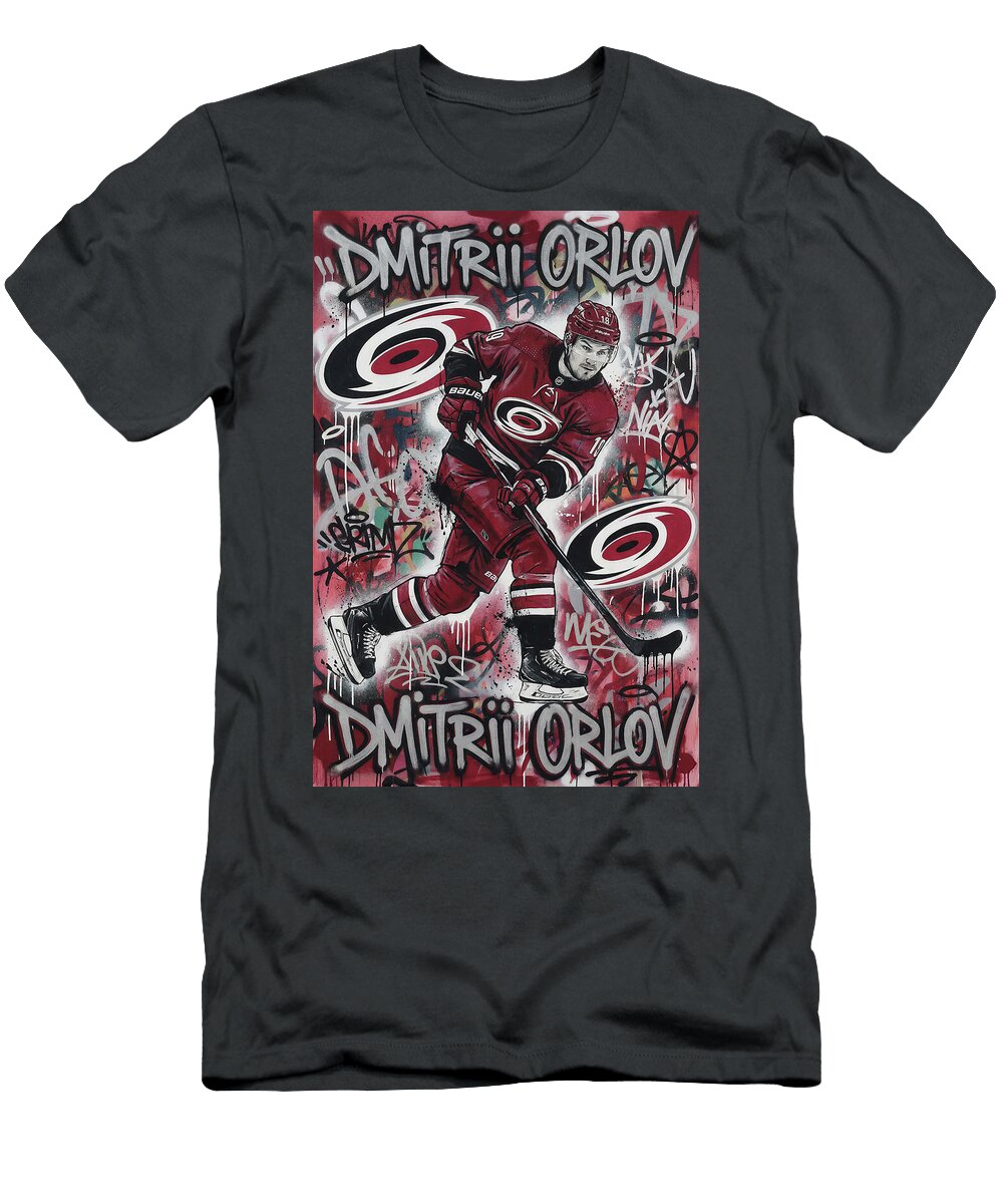 1 Dmitrii Orlov Graffiti Poster Hockey Player NHL Sampadart Gallery T-Shirt