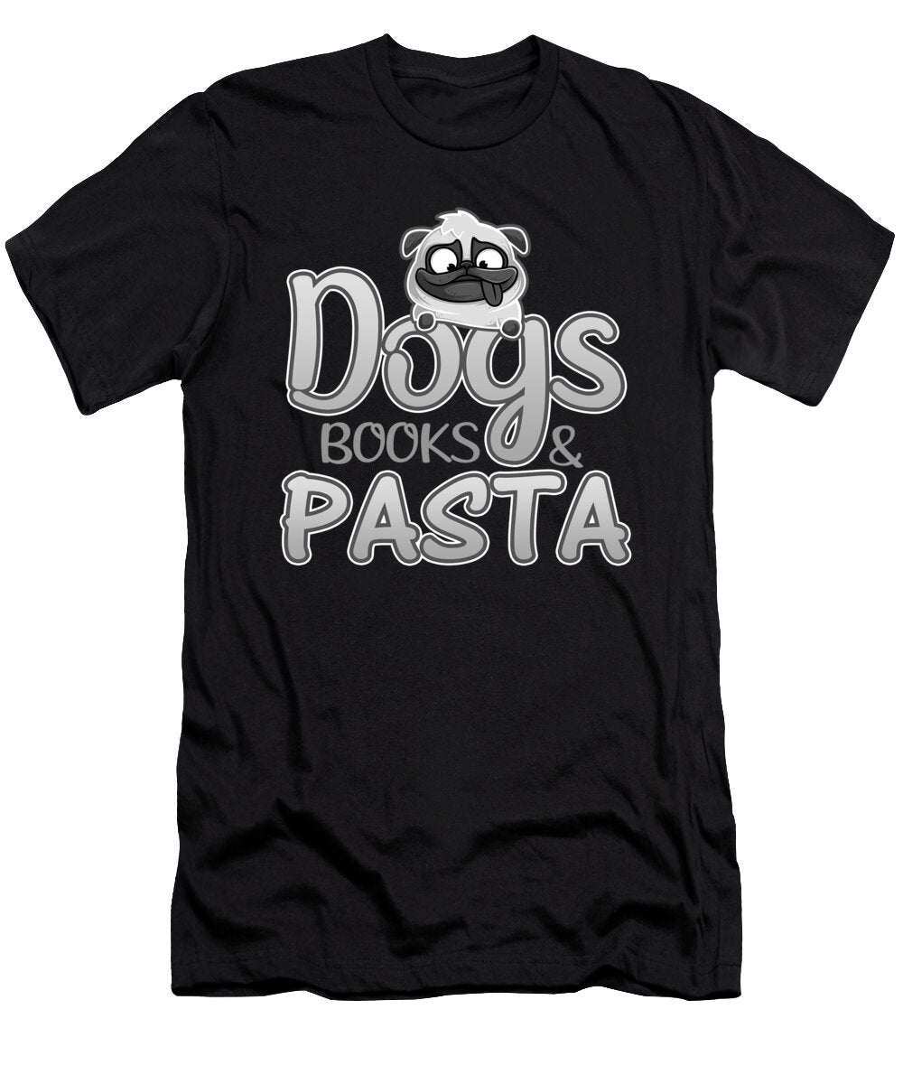 1 Dog Lover Gift Dogs Books Pasta Lover Gifts Kanig Designs T-Shirt