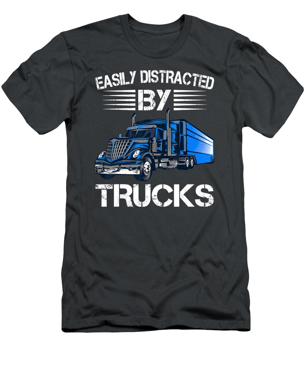 1 Easily Distracted By Trucks Anh Nguyen T-Shirt