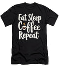 1 Eat Sleep Coffee Repeat Coffee Funny Coffee Steven Zimmer T-Shirt
