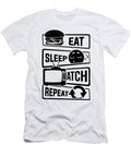 1 Eat Sleep Watch Repeat Tv Series Couch Binge Mister T-Shirt