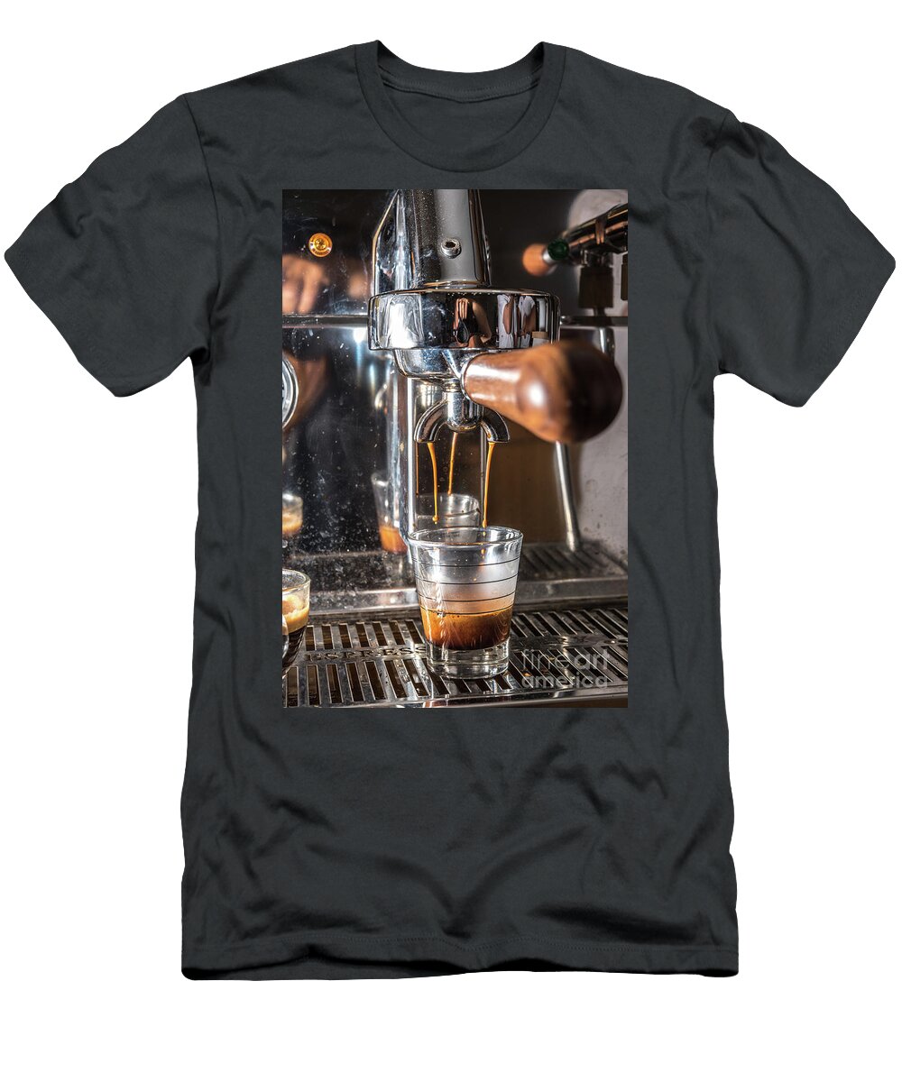 1 Espresso Coffee Machine Closeup Ilan Amihai T-Shirt