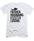 1 Father Husband Diving Legend Scuba Diving Dad Gift Lisa Stronzi T-Shirt