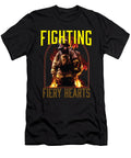 1 Fighting Fiery Hearts Fire Rescue Firefighting Firefighter Maximus Designs T-Shirt
