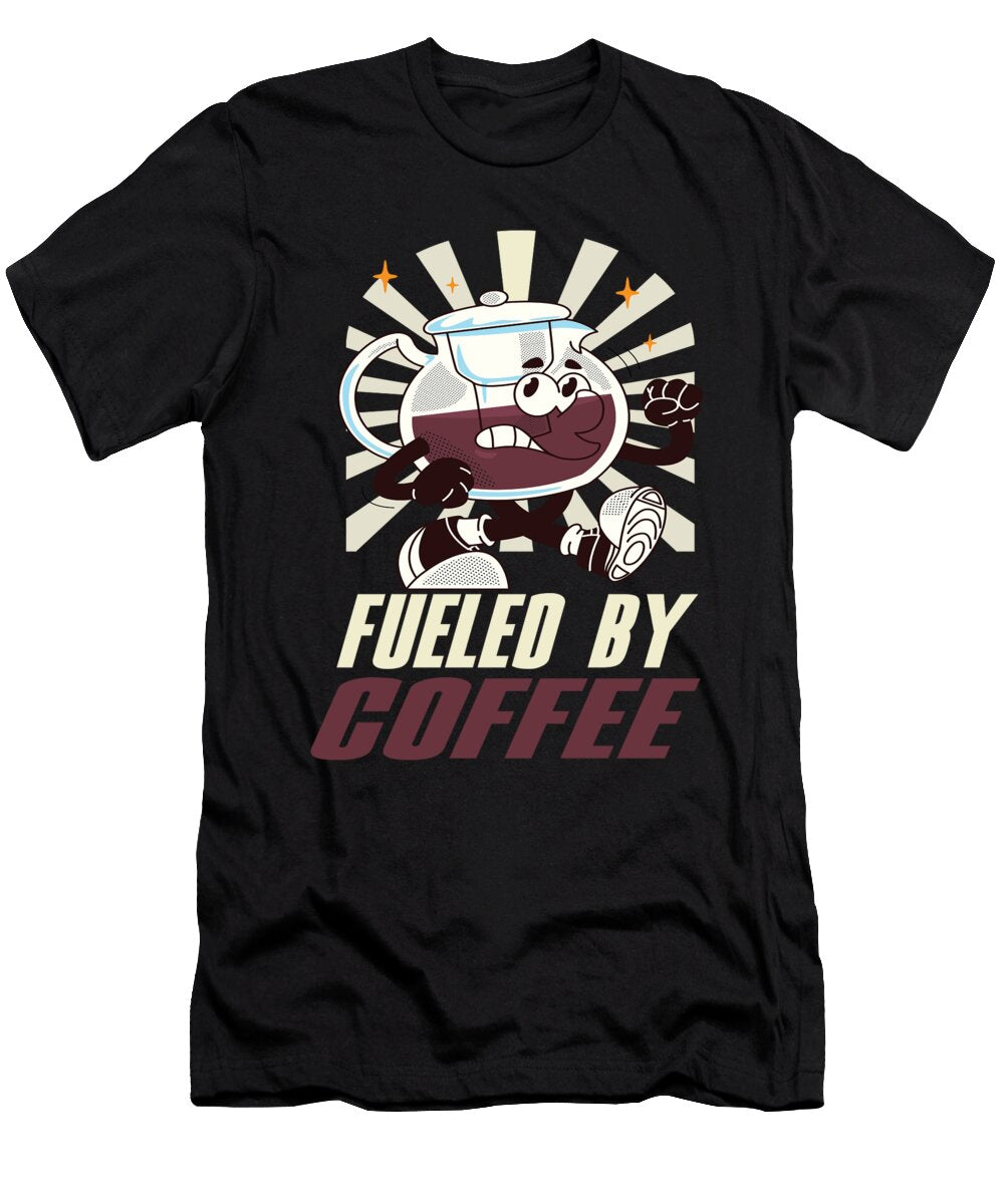 1 Fueled By Coffee Coffee Barista Espresso Coffee Steven Zimmer T-Shirt