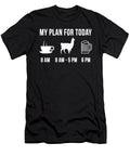 1 Funny Alpaca Farming My Plan for Today Lukas Davis T-Shirt
