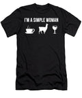 1 Funny Alpaca Farming Simple Man Lukas Davis T-Shirt