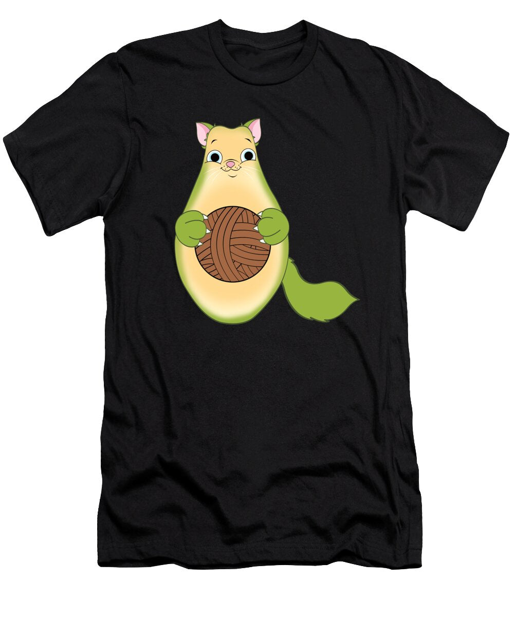 1 Funny Avocado Cat Foodie Gift Muc Designs T-Shirt