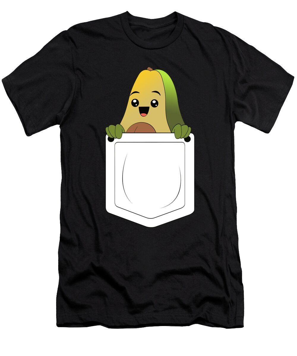 1 Funny Avocado Pocket Foodie Gift Muc Designs T-Shirt