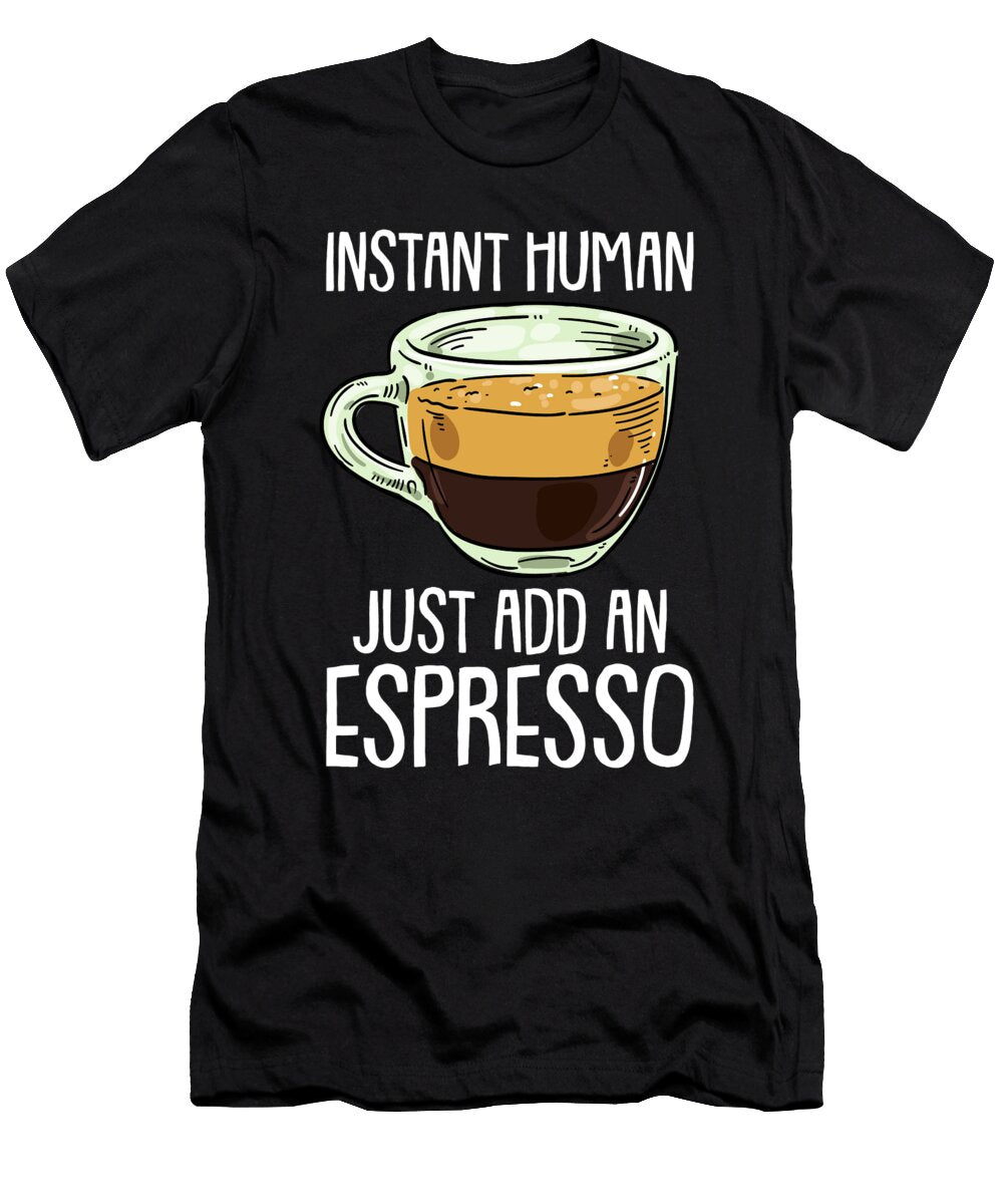1 Funny Barista Beans Coffee Espresso Crazy Squirrel T-Shirt
