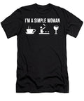 1 Funny Bartender Job Bartending Career Simple Man Lukas Davis T-Shirt