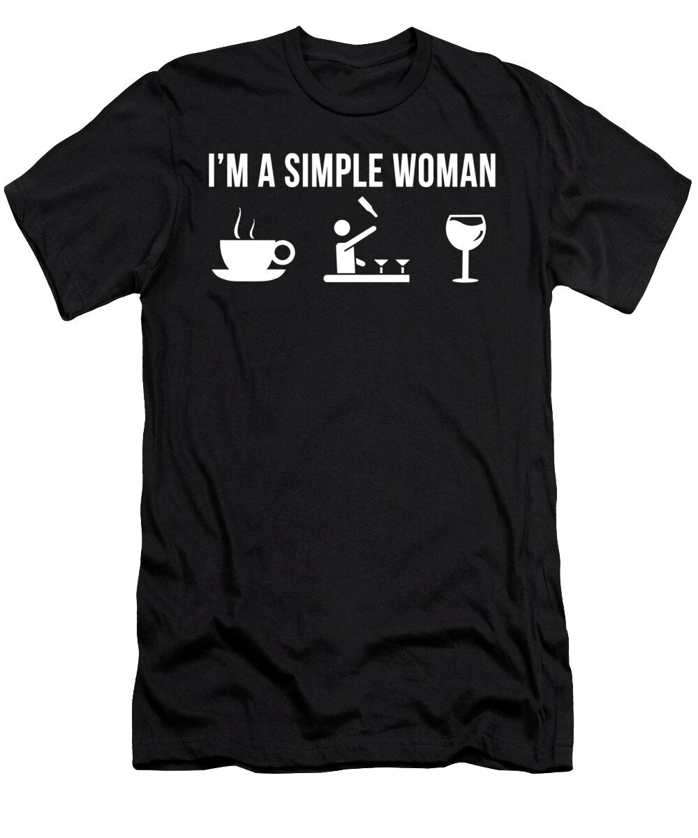 1 Funny Bartender Job Bartending Career Simple Man Lukas Davis T-Shirt