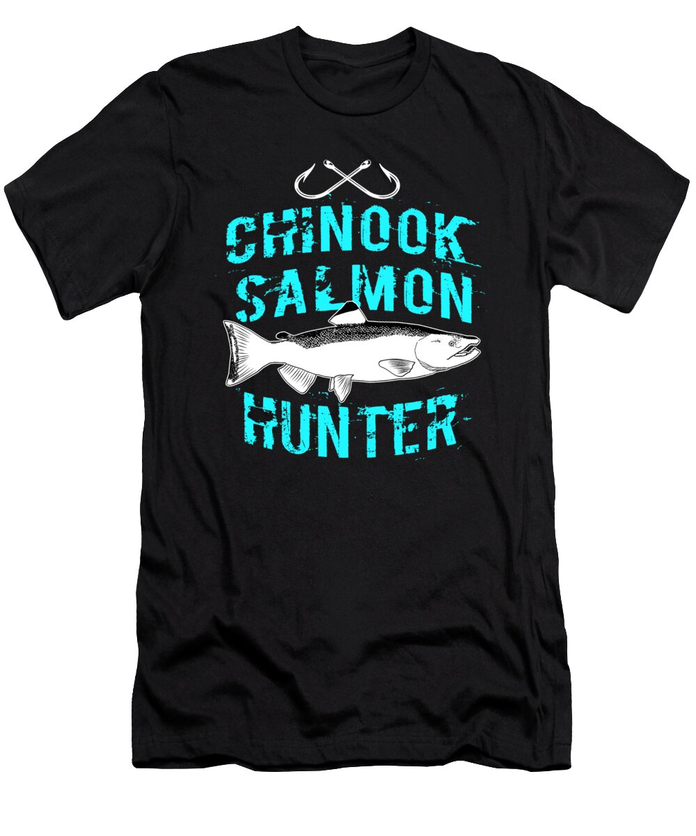 1 Funny Chinook Salmon Fishing Freshwater Fish Gift Muc Designs T-Shirt