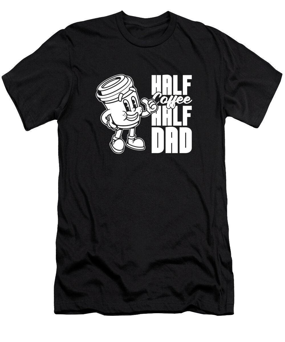 1 Funny Coffee Barista Roaster Cafe Roasting Coffee Dad Crazy Squirrel T-Shirt