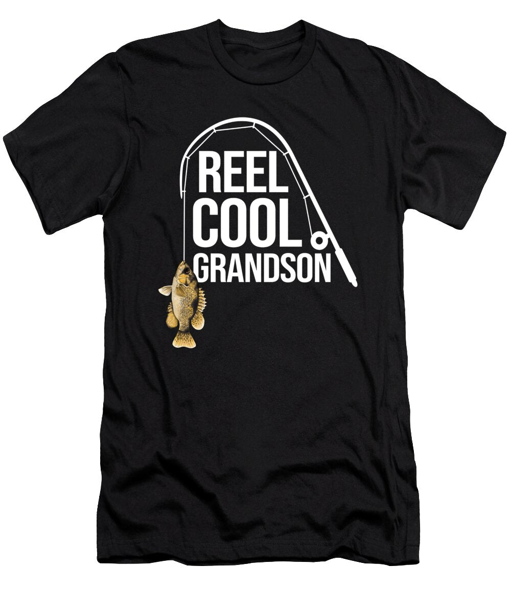 1 Funny Fishing Grandson Rock Bass Freshwater Gift Muc Designs T-Shirt