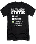 1 Funny His and Her Gift Idea Bartender Relationship Status Haselshirt T-Shirt