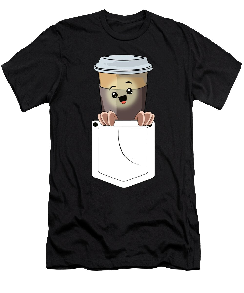 1 Funny Latte Macchiato Pocket Coffee Barista Gift Muc Designs T-Shirt