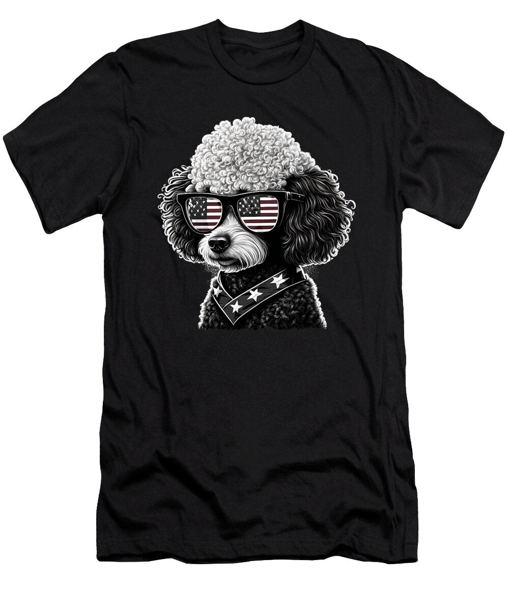 1 Funny Poodle Dog Miniature Poodle Toy Poodle 4th Sophie Eleanor T-Shirt