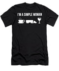 1 Funny Trucker Job Trucking Career Simple Man Lukas Davis T-Shirt
