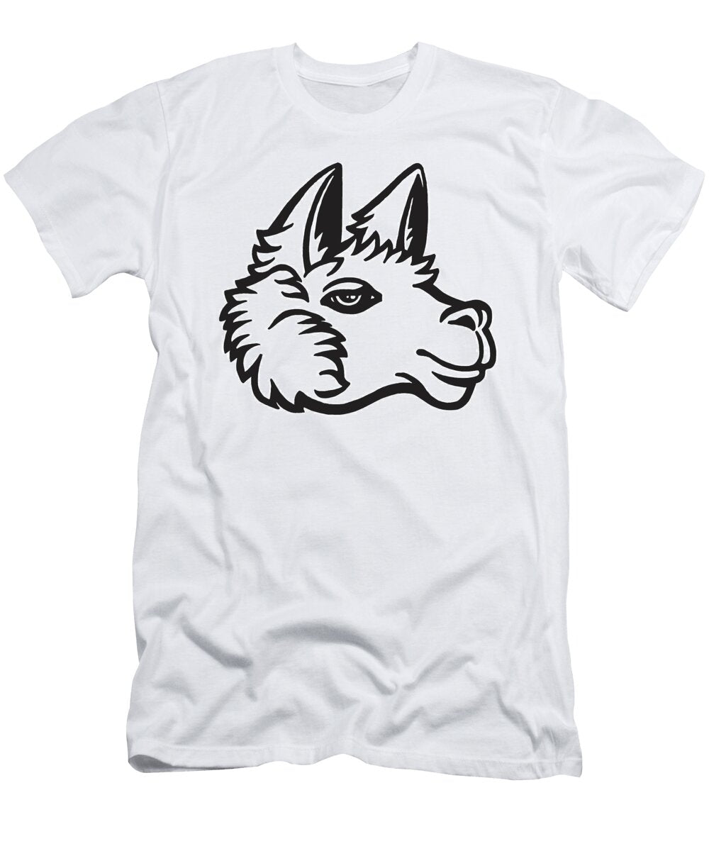 1 Head of a Llama Csa Images T-Shirt