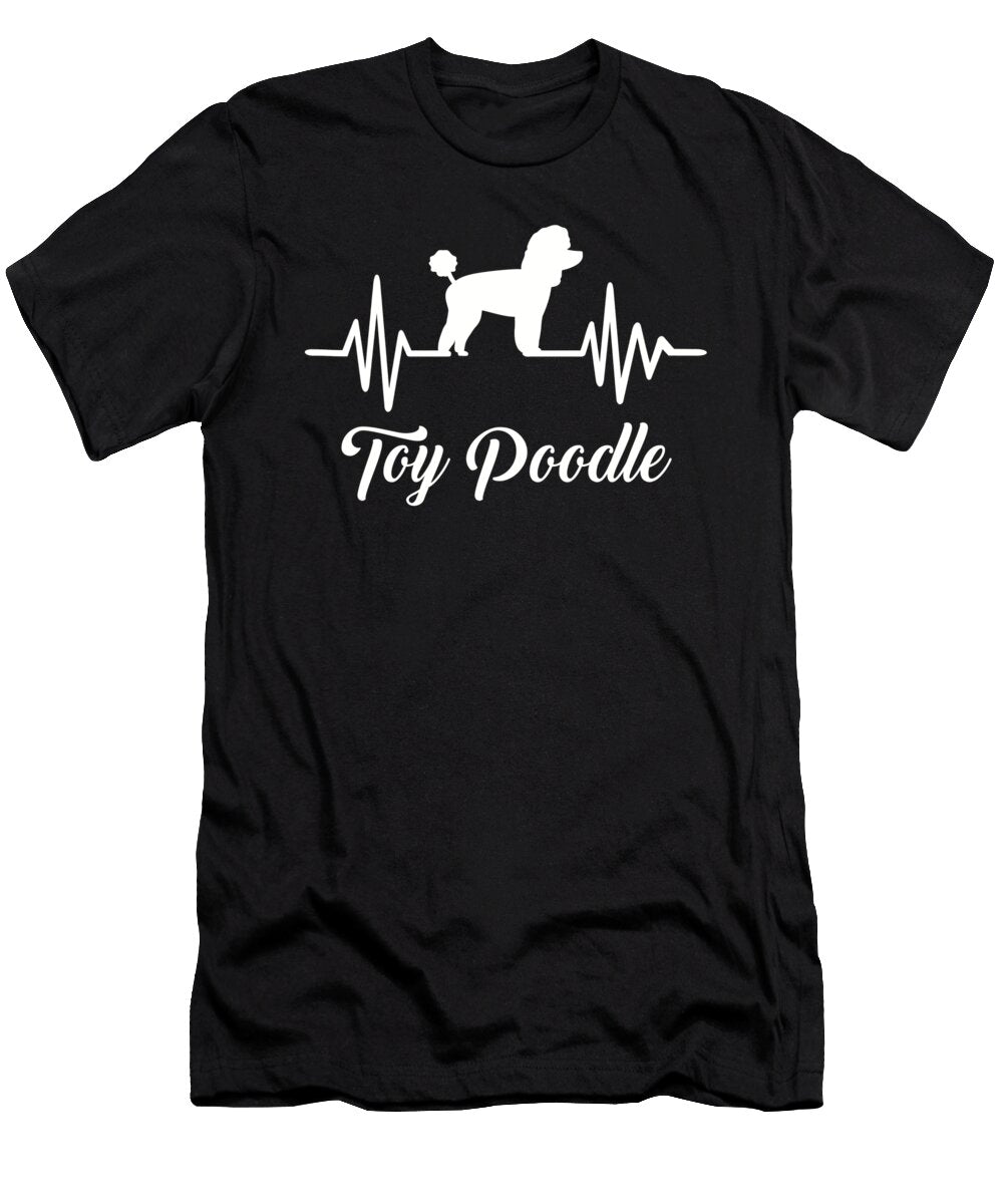 1 Heartbeat Toy Poodle By Designzz T-Shirt