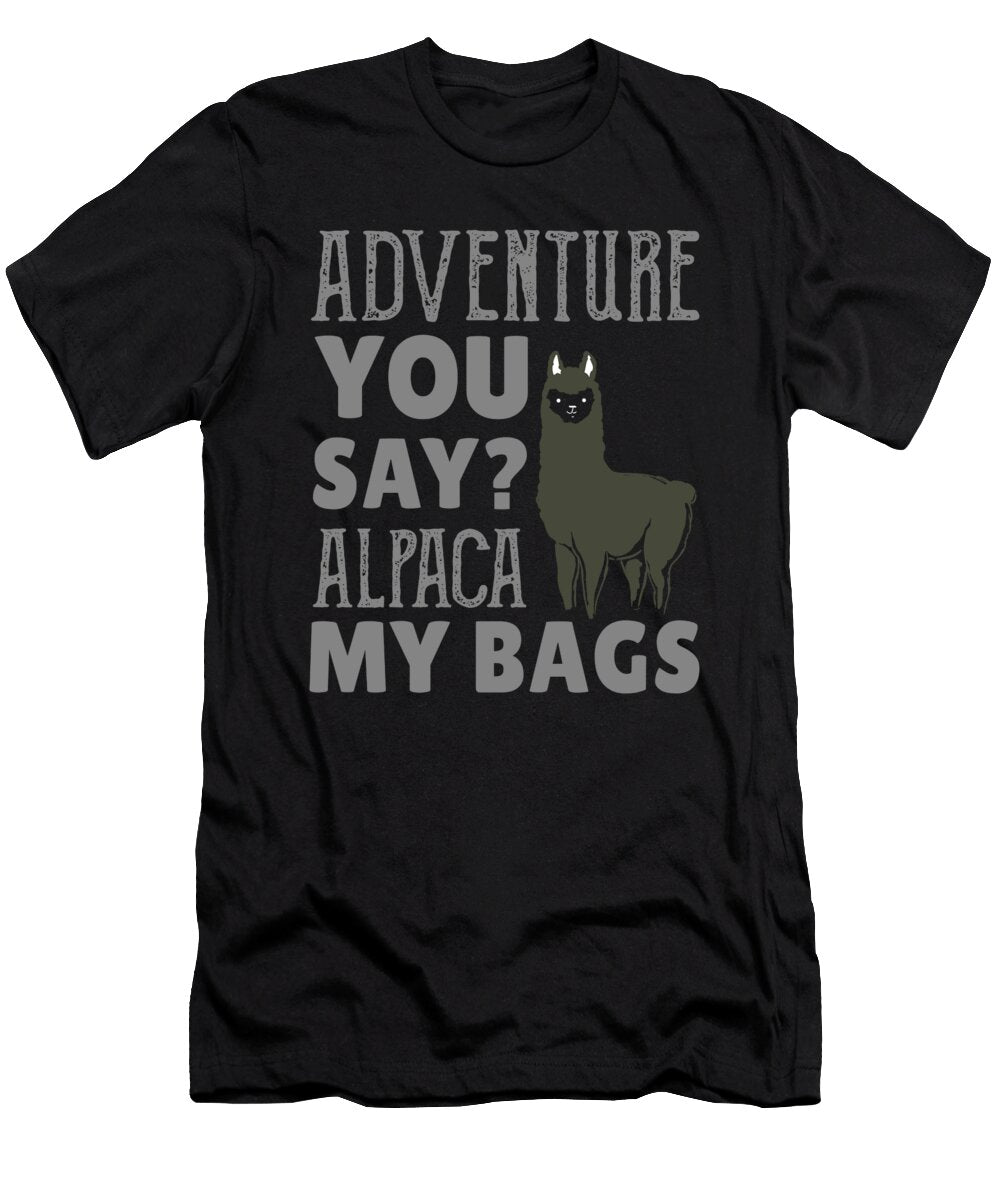 1 Hike Hiking Mountains Alpaca Hiker Llama Cute Gift Teequeen2603 T-Shirt