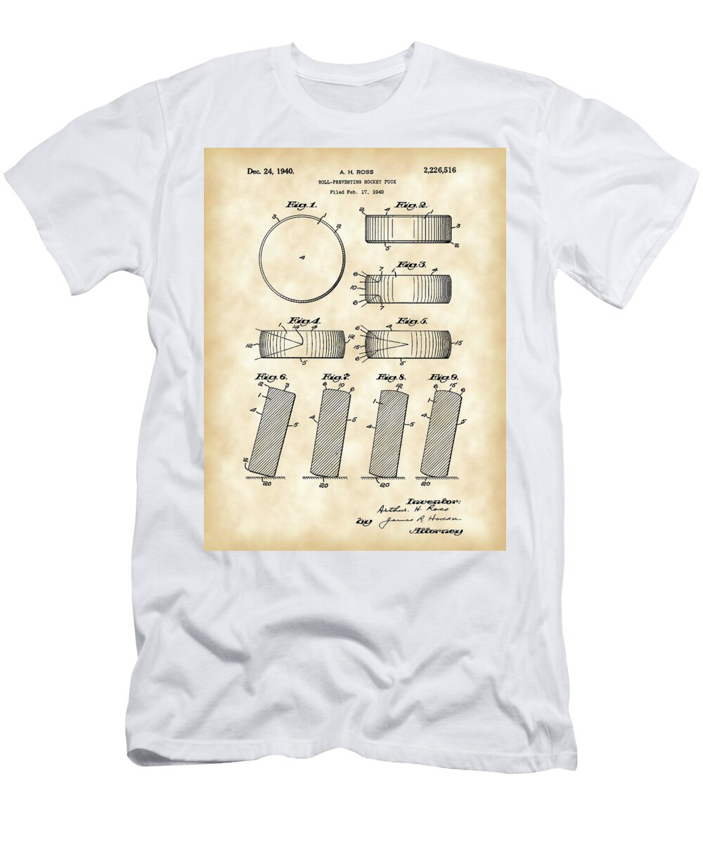 1 Hockey Puck Patent Stephen Younts T-Shirt