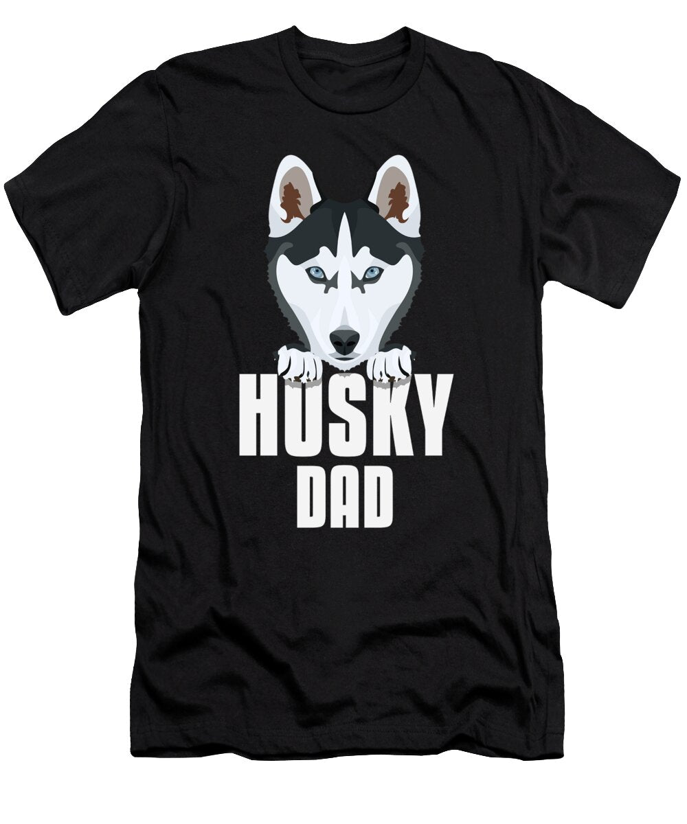1 Husky Dad Dog Dad Greenoptix T-Shirt