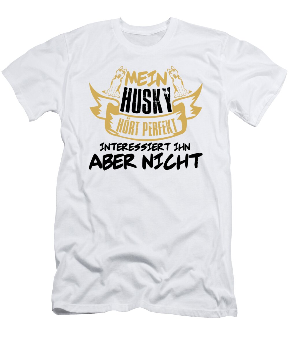 1 Husky Dog Ladies Men Mom Florian Dold Art T-Shirt