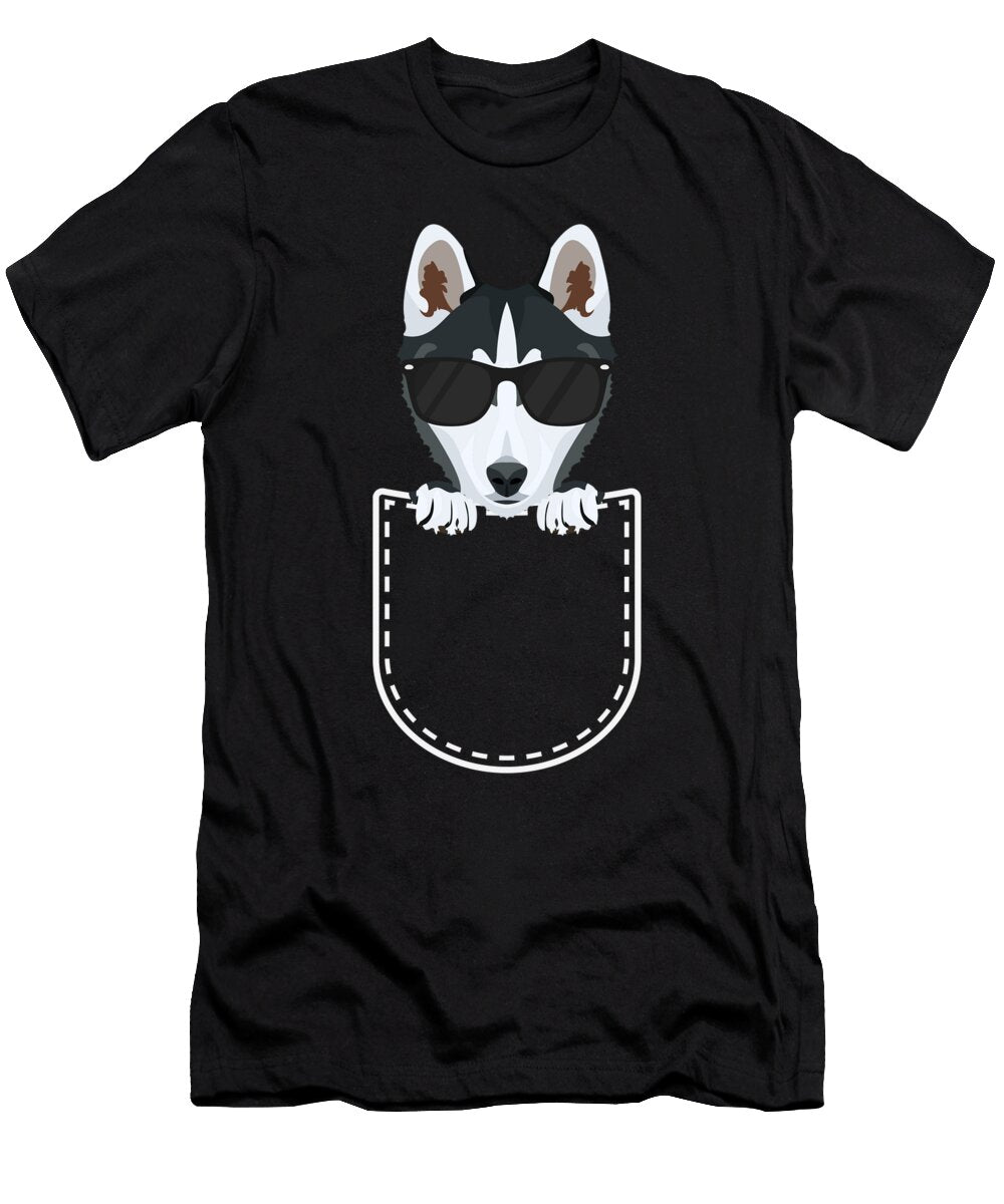 1 Husky in the Breast Pocket Greenoptix T-Shirt