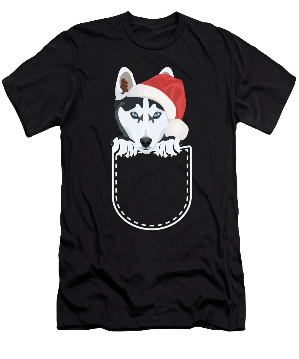 1 Husky Merry Christmas Greenoptix T-Shirt