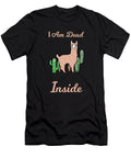 1 I Am Dead Inside As a Funny Cute Llama Alpaca Humor Ari Shok T-Shirt