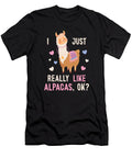 1 I Just Really Like Alpacas Llama Vicuna Guanaco Alpaca Graphics Lab T-Shirt