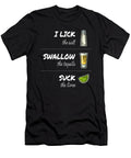1 I Lick Swallow Suck Alcohol Drink Moon T-Shirt
