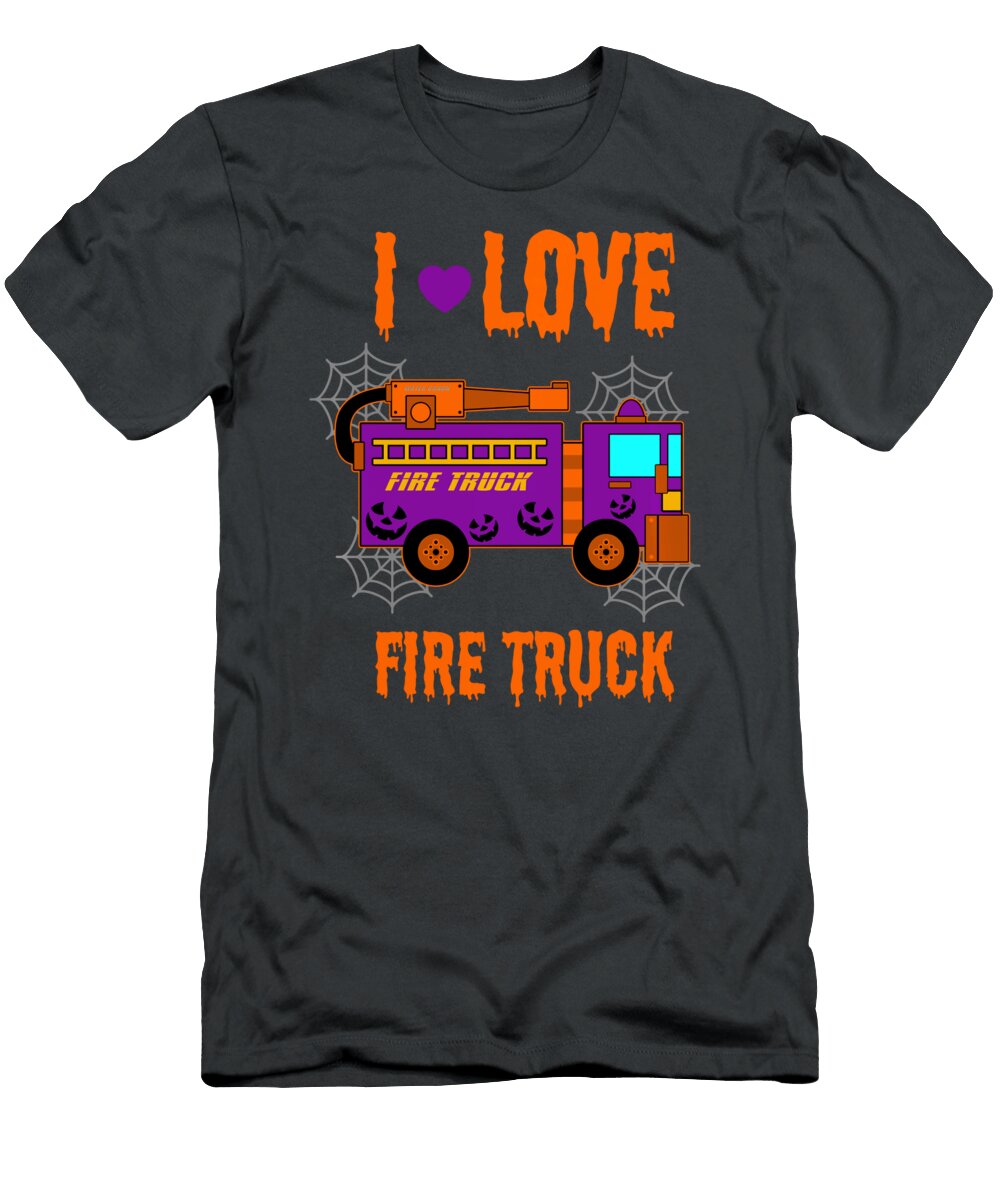 1 I Love Fire Truck Anh Nguyen T-Shirt