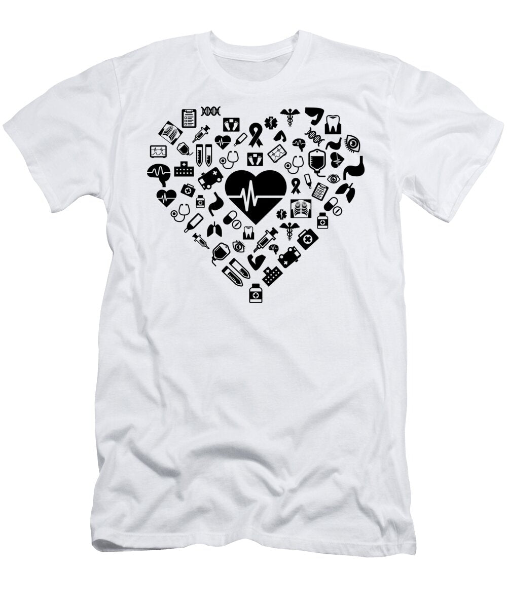 1 I Love First Aid Doctor Nurse Heart Hospital Mister T-Shirt