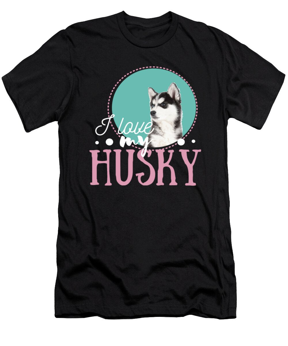 1 I Love My Husky Dog Tinh Tran Le Thanh T-Shirt