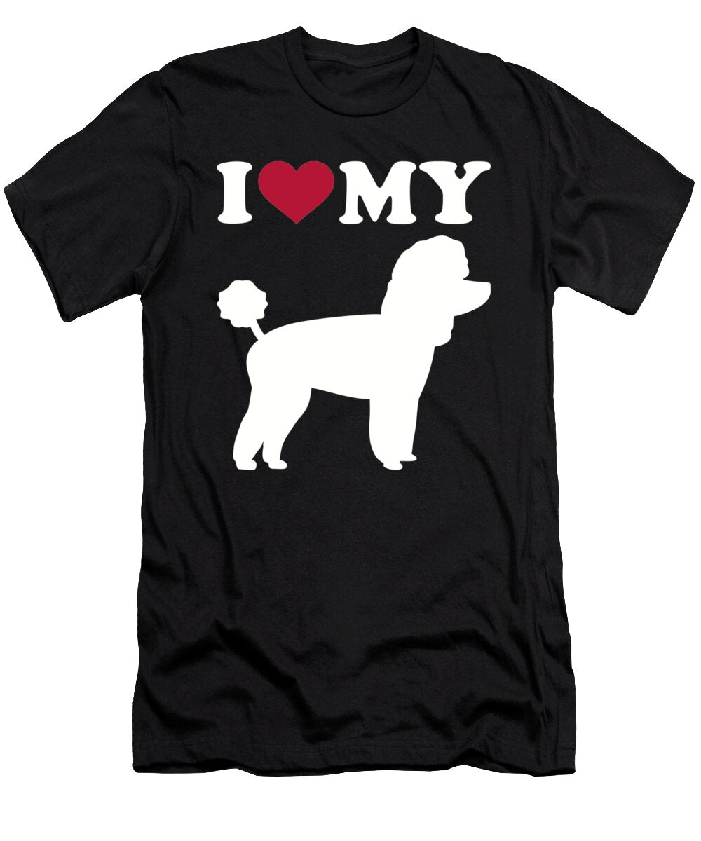1 I Love My Toy Poodle By Designzz T-Shirt