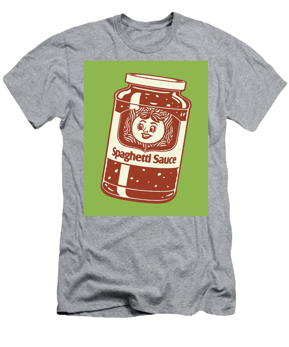 1 Illustration of Jar of Spaghetti Sauce Csa Images T-Shirt