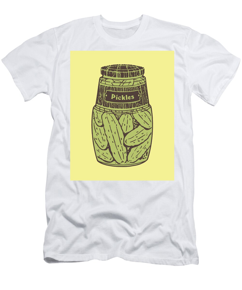 1 Illustration with Jar of Pickles Csa Images T-Shirt