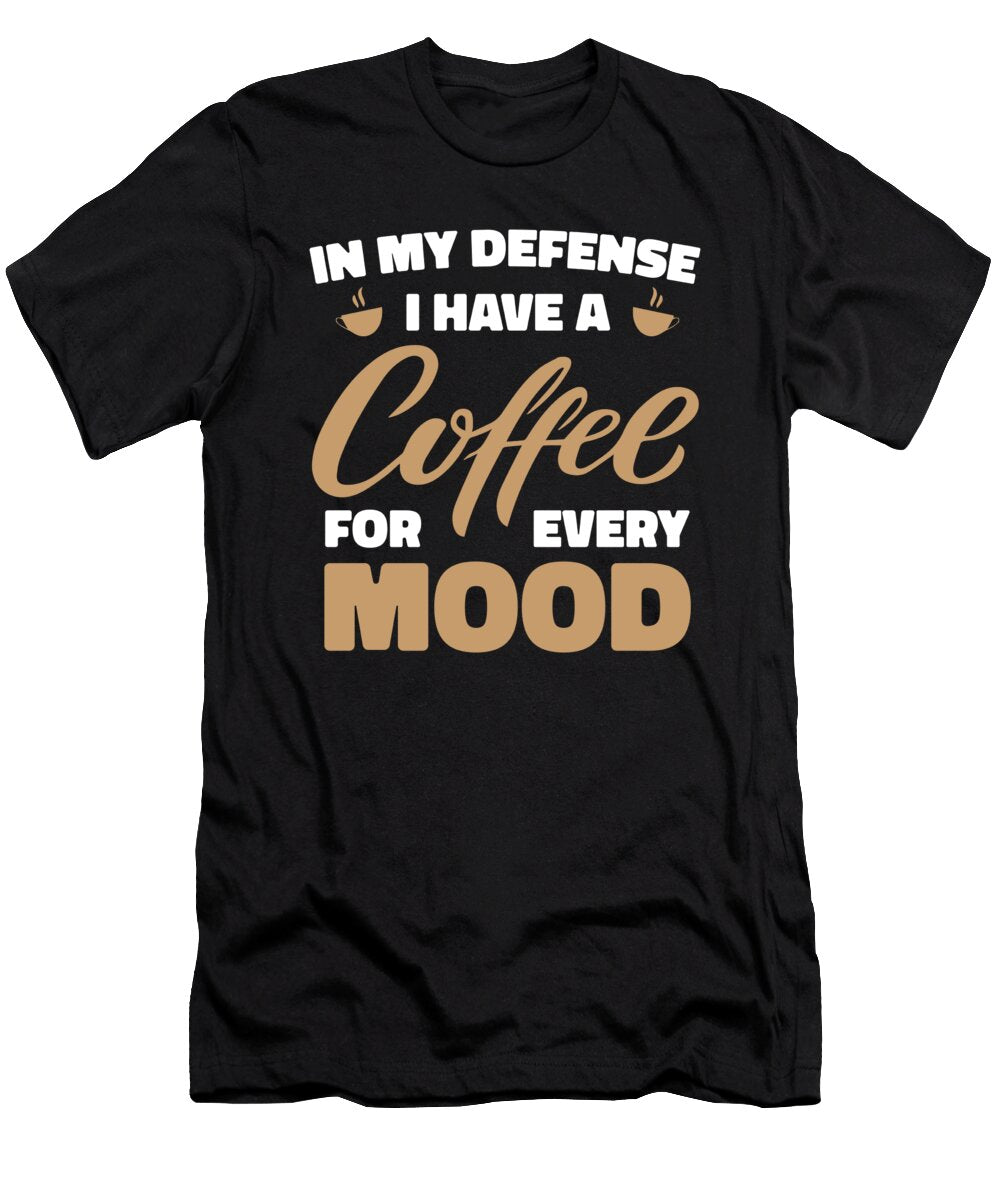 1 in My Defense Cafe Roaster Barista Roasting Funny Coffee Crazy Squirrel T-Shirt