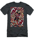 1 Jack Hughes Graffiti Poster Hockey Player NHL Sampadart Gallery T-Shirt