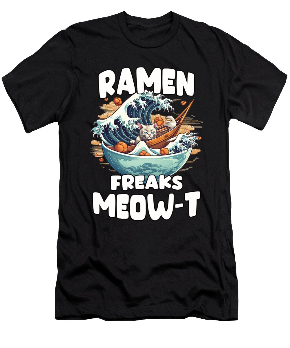 1 Japanese Ramen Bowl Artwork for Anime Fans Benjamin Burkert T-Shirt
